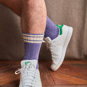 Violet Beige Torsades Coton