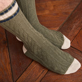 Vert & Beige - Torsades - Coton