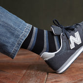 Noir Gris Bleu Coton