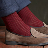 Cerise Gris Super Solide Laine