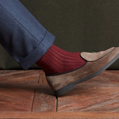Cerise Gris Super Solide Laine