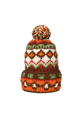 Double Cuff Cap Fair Isle 3 Heather