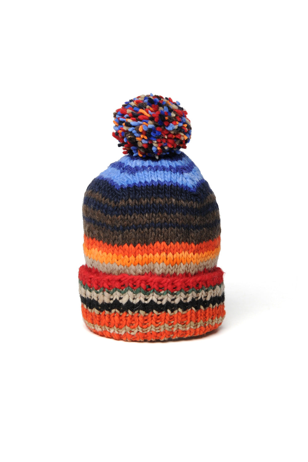 Double Cuff Cap Serape 2 Red