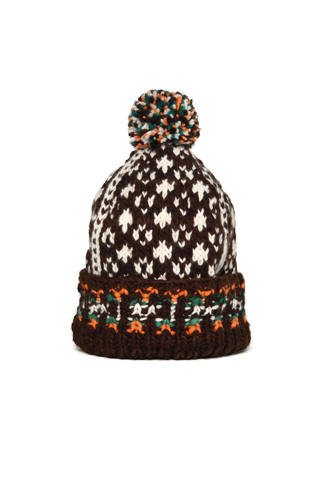 Double Cuff Cap Design B - Chocolate