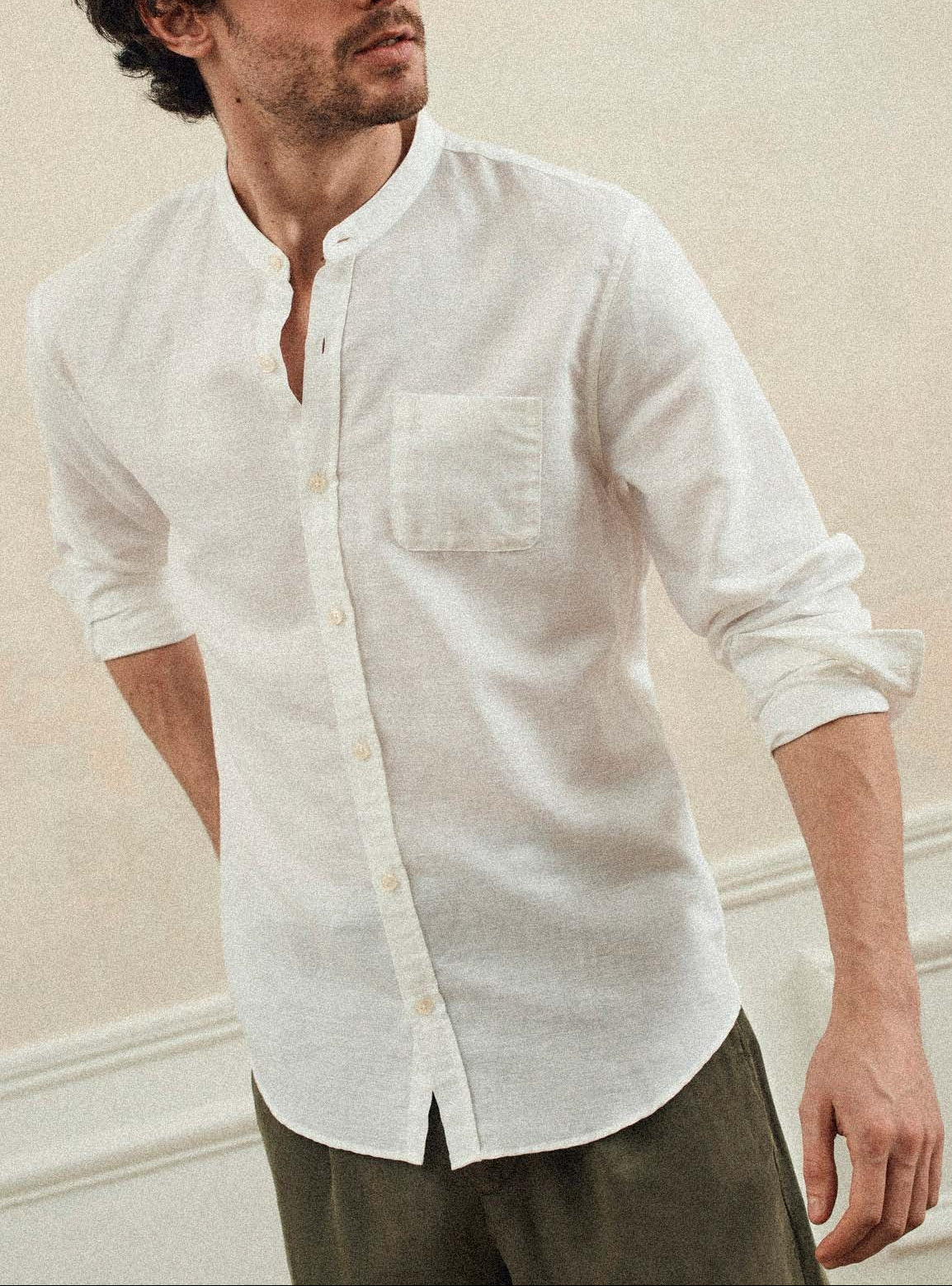 Chemise En Lin Willis Blanc