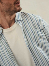 Chemise Soho Menthe Cobalt