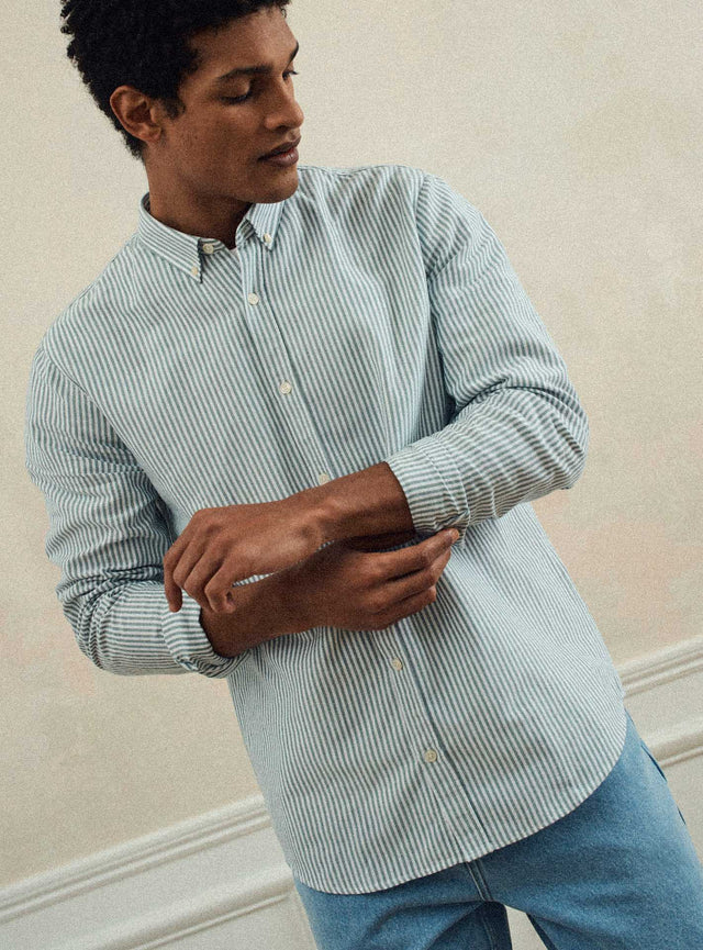 Chemise College White/Khaki