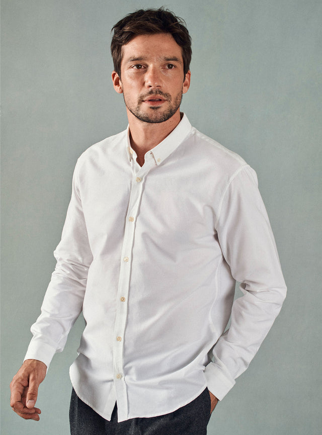 Chemise College White