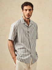 Chemise Harry Ecru/Océan