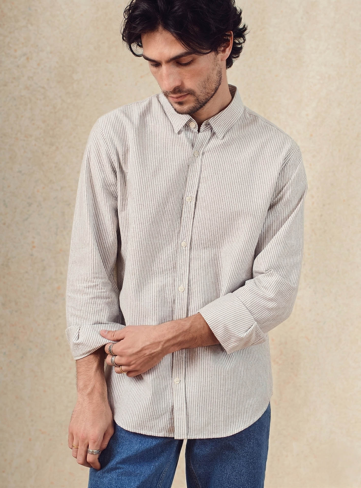 Chemise Mercer Lichen Ecru