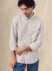 Chemise Mercer Lichen/Ecru