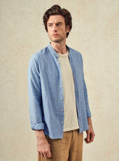Chemise Gareth Océan/White
