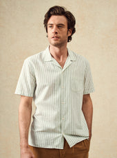 Chemise Harlem Asperge/White