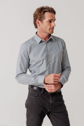 Chemise Slim Pipeline Verte Col Fran Ais