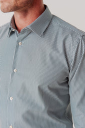 Chemise Slim Pipeline Verte Col Fran Ais