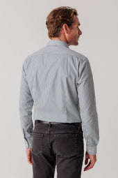 Chemise Slim Pipeline Verte Col Fran Ais