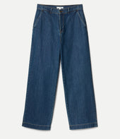 1940s Cotton High Rise Wide Leg Chino