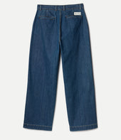 1940s Cotton High Rise Wide Leg Chino