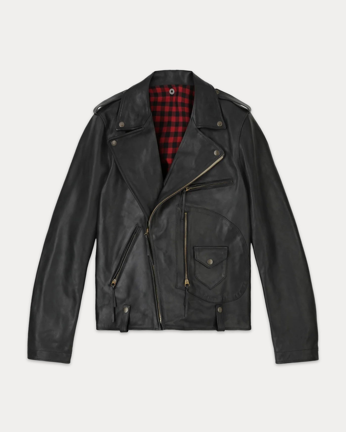 Chiodo Giacca Biker In Pelle