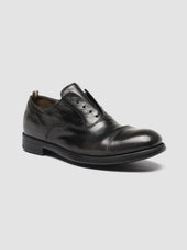 Chronicle 003 Dark Grey Leather Oxford Shoes