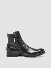 CHRONICLE 042 - Grey Leather Ankle Boots