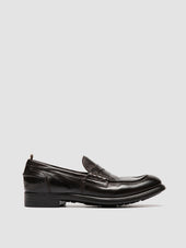 Chronicle 056 Dark Brown Leather Penny Loafers