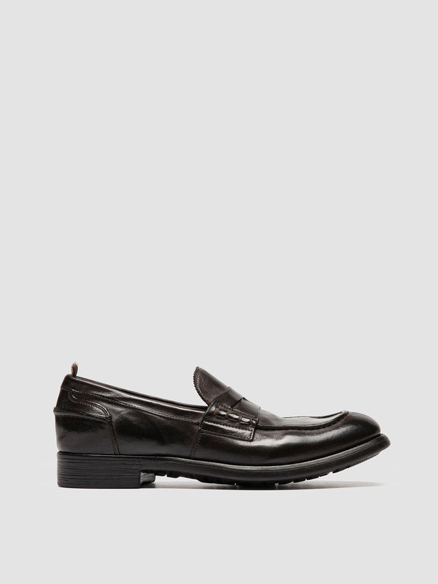 Chronicle 056 Dark Brown Leather Penny Loafers