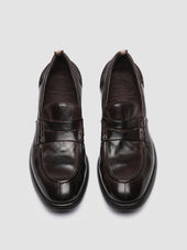 Chronicle 056 Dark Brown Leather Penny Loafers