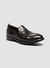 Chronicle 056 Dark Brown Leather Penny Loafers