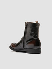 Chronicle 058 Dark Brown Leather Zipped Boots