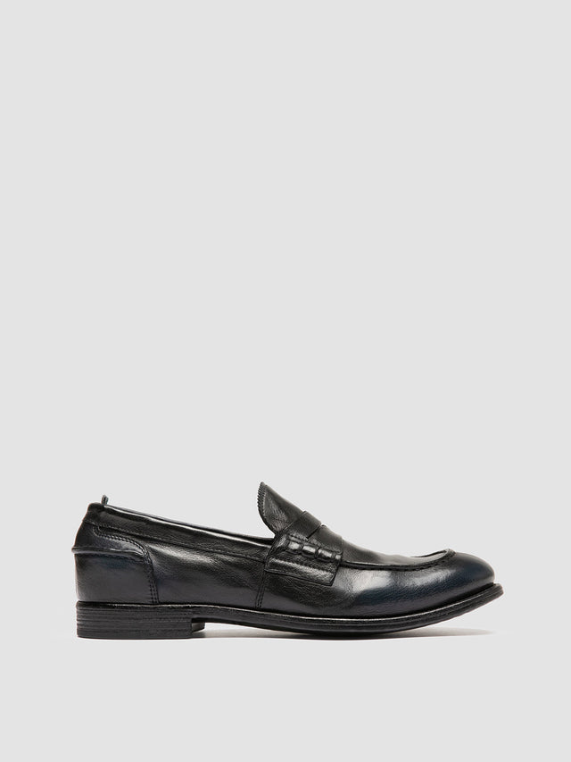 CHRONICLE 144 - Navy Leather Penny Loafers