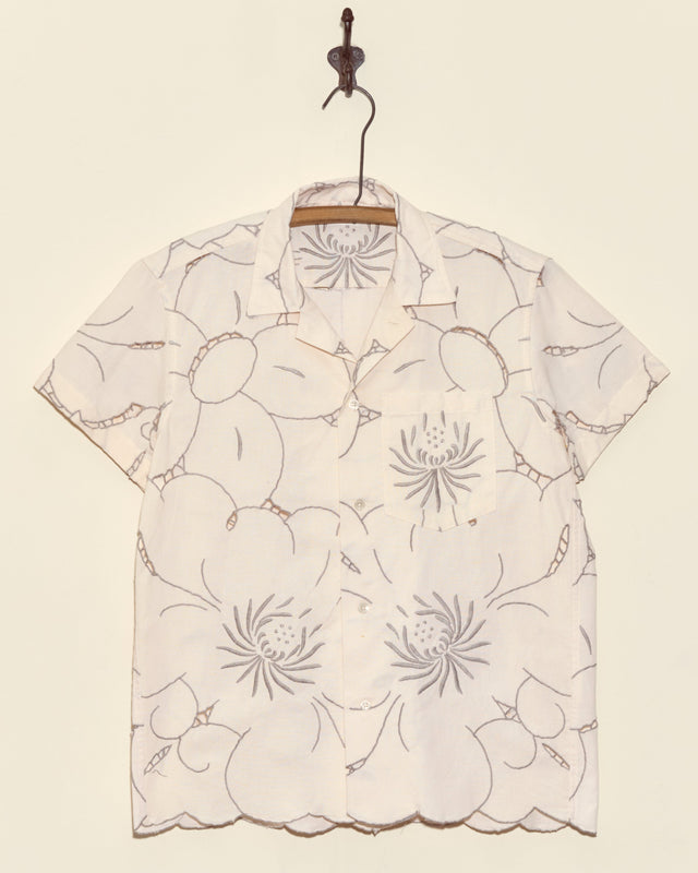 Chrysanthemum Carpet Short Sleeve Shirt - XS