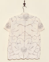 Chrysanthemum Carpet Short Sleeve Shirt - XS