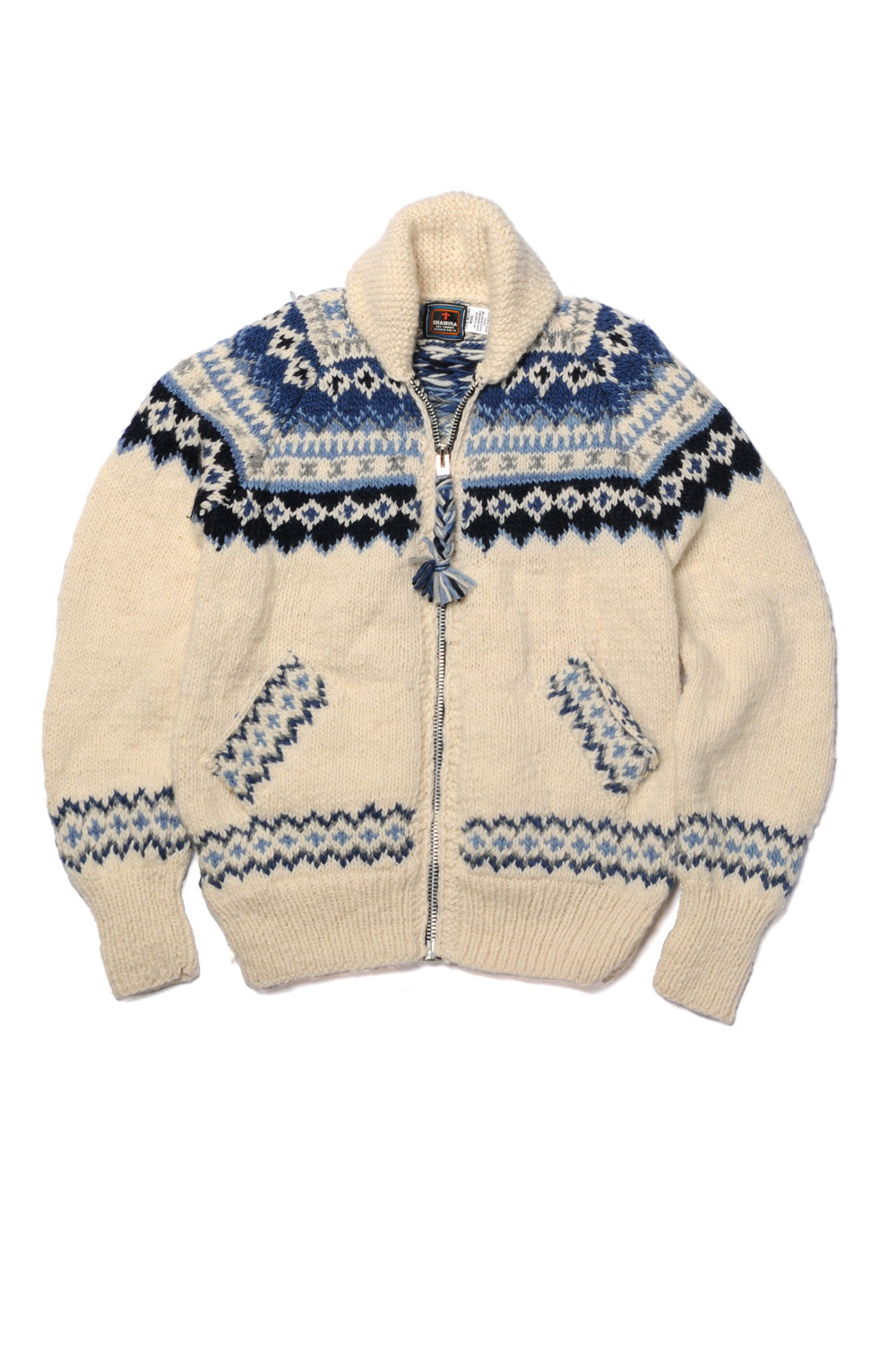 Fair Isle 3 Zipper Cardigan