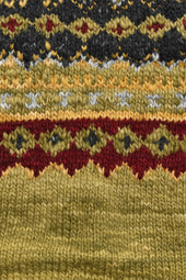 Fair Isle 3 Zipper Cardigan Dk Alfalfa
