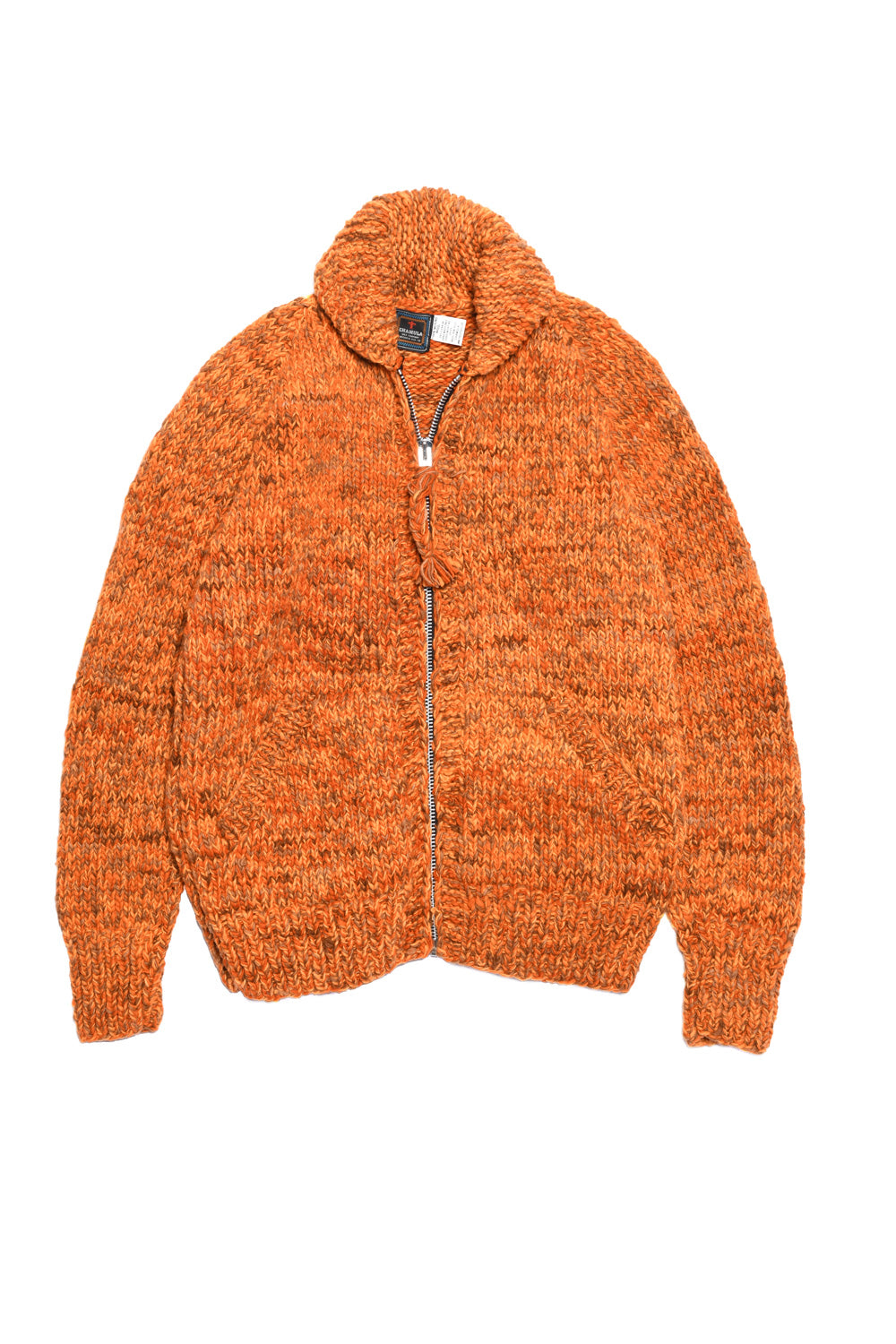 Mix Heather Zipper Cardigan Dk Mix