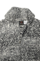 Mix Heather Zipper Cardigan Mix