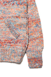 Mix Heather Zipper Cardigan Heather Med Turq Mix