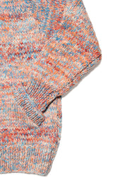 Mix Heather Zipper Cardigan Heather Med Turq Mix