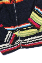 Serape Zipper Cardigan