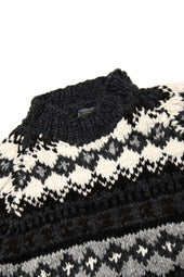 Fair Isle 3 Pullover Ox Grey