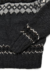 Fair Isle 3 Pullover Ox Grey
