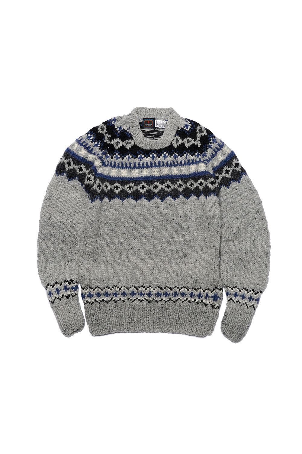 Fair Isle 3 Pullover Pearl Grey 2