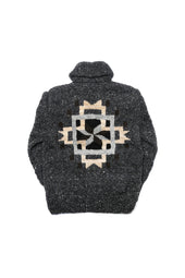 Chimayo Set In Zipper Cardigan Ox Grey