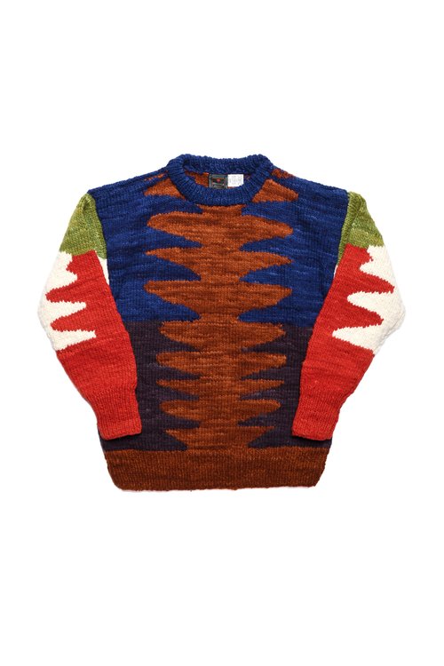 Wiggly Pullover Red Rust