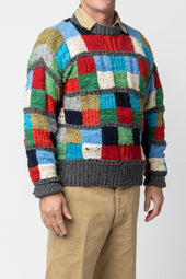 Sampler Squares Pullover Grey