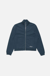 Embroidered Logo Zip Up Cardigan