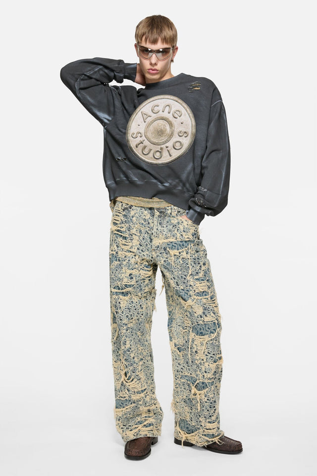 Distressed Logo Sweatshirt