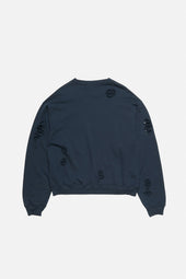 Distressed Fleece Sweatshirt