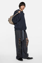 Distressed Logo Hoodie